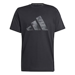 Camiseta adidas M/C Logo Camuflada - Masculina PRETO/CINZA