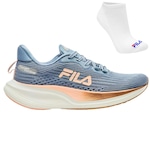 Tênis Fila Racer Speedzone + Par de Meias - Feminino AZUL/ROSA