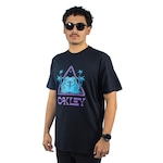 Camiseta Oakley Masculina Psy Frog Triangle Print Tee - Masculino PRETO