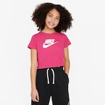 Camiseta Nike Sportswear Futura - Infantil ROSA