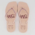 Chinelo Coca Cola Alma Square Feminino ROSA