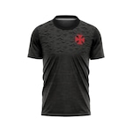 Camiseta Braziline Vasco Núcleo - Infantil CINZA/PRETO