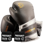 Kit Luva de Boxe e Muay Thai Elite Pretorian CHUMBO