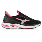 Tênis Mizuno Wave Mirai 6 - Feminino PRETO/ROSA