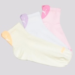 Kit Meias Puma Cano Médio 3 Pares Feminina BRANCO