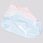 Kit Meias Puma Sapatilha 3 Pares Feminina ROSA