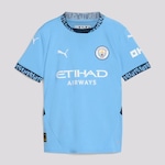 Camisa Manchester City Home 2025 Puma - Infantil AZUL