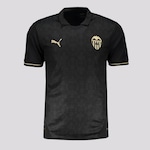 Camisa Valencia Away 2025 Puma - Masculina PRETO