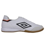 Chuteira Futsal Umbro Speciali Classic - Adulto BRANCO/LARANJA