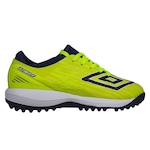 Chuteira Society Umbro Ultimate Jr - Infantil Verde/Azul