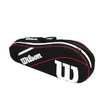 Raqueteira Wilson Advantage Iii 3 Pack PRETO/BRANCO