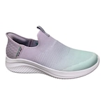 Tênis Skechers Ultra Flex 3.0 1 - Feminino BRANCO/CINZA/LILAS