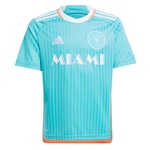 Camisa Inter Miami adidas Cf24 Messi - Infantil TURQUEZA