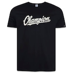 Camiseta Manga Curta Champion Signature Vintage Silk - Masculina PRETO