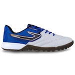 Chuteira de Futebol Society Topper Legend II - Adulto BRANCO/AZUL