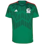 Camisa México I adidas - Masculina VERDE/VERMELHO