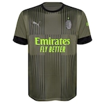 Camisa do Milan Puma Ac 3Rd - Masculina VERDE/PRETO