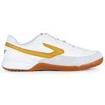 Chuteira Futsal Titanium X Topper Adulto BRANCO/AMARELO