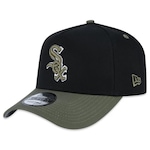 Boné Aba Curva New Era 940 A-Frame Chicago White Sox Dual Color - Snapback - Adulto PRETO