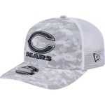 Boné Aba Curva New Era 970 Chicago Bears Salute To Service - Snapback - Adulto CINZA