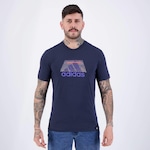 Camiseta adidas Code Bos - Masculina AZUL ESCURO