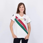 Camisa do Fluminense Ii 2024 Umbro Patch Libertadores - Feminina BRANCO