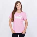 Camiseta Puma Ess Logo Tee - Feminina ROSA