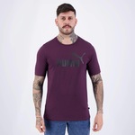 Camiseta Puma Ess Logo - Masculina ROXO