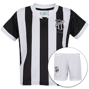 Kit de Uniforme de Futebol do Ceará: Camisa + Calção - Infantil
