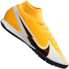 chuteira nike mercurial futsal laranja