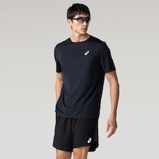 Camiseta Masculina ASICS Manga Curta Selada Respirável em Promoção