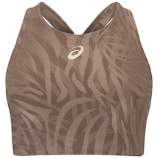 Top Fitness sem Bojo ASICS Média Sustentação Kumadori Jacquard