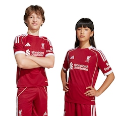 Camisa do Liverpool I 25/26 Torcedor adidas Juvenil | Centauro