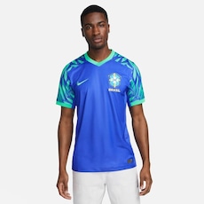Camiseta Nike Brasil II 2022/23 Masculina Manga Garra [Azul]