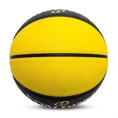 Bola de Basquete Shoot X Preta e Amarela - FutFanatics