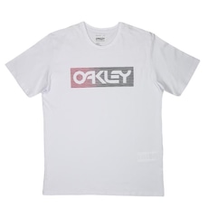 Camiseta Oakley Masculino Mod FP Arcade Block Tee Branco/Cinza