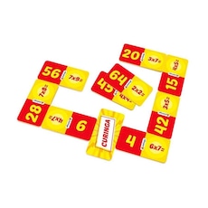 Dominó Dominoes com 28 Peças de 9mm e Estojo Lata + Baralho MB Teach com  108 Cartas