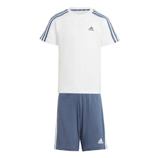 Conjunto adidas Shorts Essentials 3-Stripes - Infantil