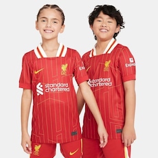 Camisa Nike Liverpool I 2024/25 Torcedor Pro - Infantil