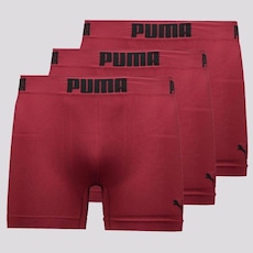 Kit Cueca Boxer Puma sem Costura - 3 Unidades - Masculina