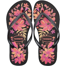 Chinelo de Dedo Havaianas Slim Organic 2 Floral - Feminino