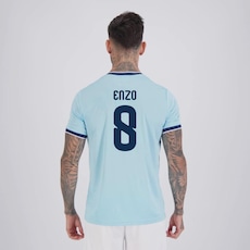 Camisa Argentina Lanes Azul 8 Enzo FutFanatics Masculina em