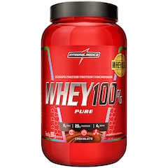 Whey Protein Integralmédica Chocolate 100% Pure - 907g - Foto 1