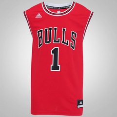 Camiseta Regata adidas NBA Chicago Bulls Road Rose - Masculina - Foto 1