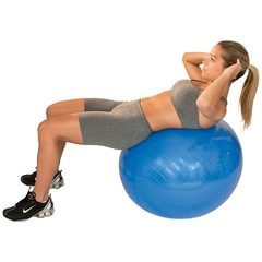 Bola de Pilates Suiça Acte Sports com Bomba de Ar - 65cm - Foto 4