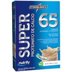 Proteína de Soja Integralmédica Super Proteinato de Cálcio 65 - Chocolate - 300g - Foto 1