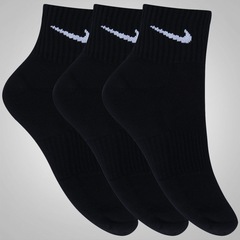 Kit de Meia Nike Swoosh Cano Médio com 3 Pares - Adulto - Foto 1