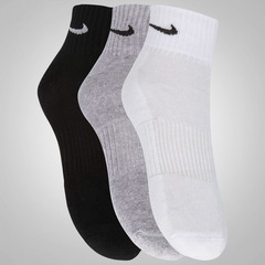 Kit de Meia Nike Swoosh Cano Médio com 3 Pares - Adulto - Foto 3