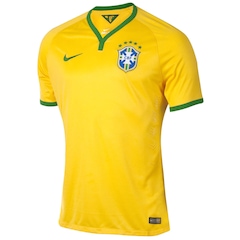 Camisa  do Brasil Amarela Nike Jogador 2014 s/n° Masculina - Foto 5