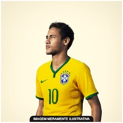 Camisa  do Brasil Amarela Nike Jogador 2014 s/n° Masculina - Foto 7
